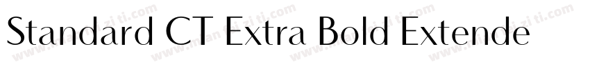 Standard CT Extra Bold Extended字体转换